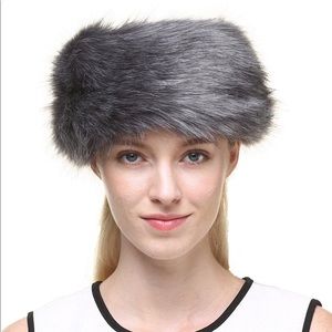 *NEW*Gray Fur Headband